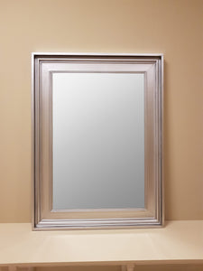Heavy Framed Silver Mirror